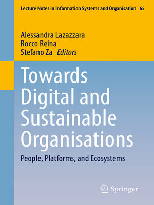 cover image of Towards Digital and Sustainable Organisations